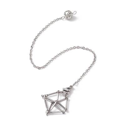 Tarnish Resistant 201 Stainless Steel Pouch Dowsing Pendulums