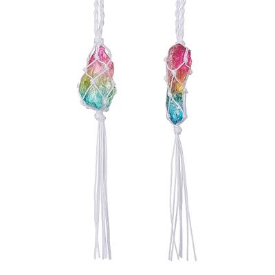 Nuggets Natural Quartz Crystal Pouch Hanging Ornaments