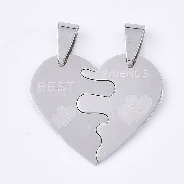 Non-Tarnish 201 Stainless Steel Split Pendants
