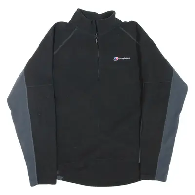 BERGHAUS Mens Fleece Grey 1/4 Zip L