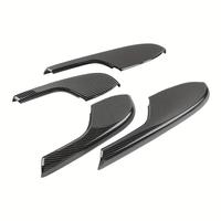 4pcs Carbon Fiber Door Armrest Protector Cover Trim for 2016-2021 Honda 10th Civic Sedan & Hatchback Type-R