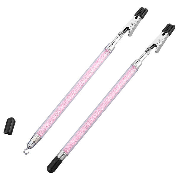 2Pcs Iron and PVC and Acrylic Alligator Memo Clips