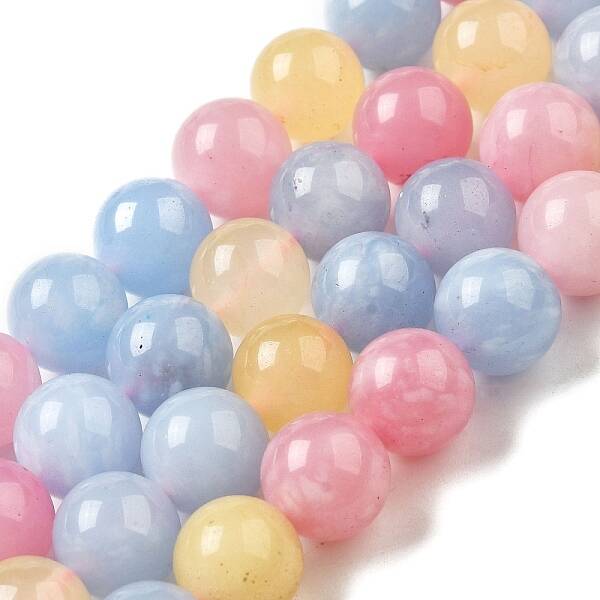 Dyed Natural Malaysia Jade Beads Strands