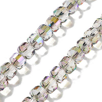 Electroplate Rondelle Glass Beads Strands