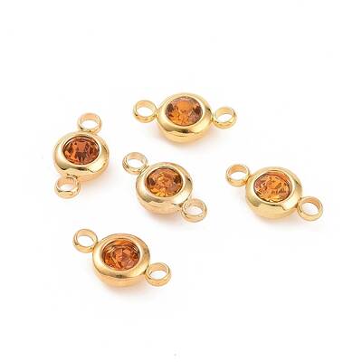304 Stainless Steel Rhinestone Links connectors