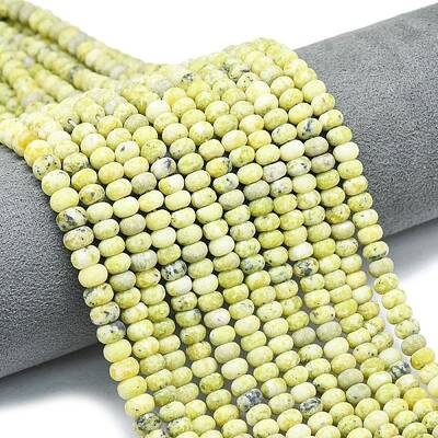 Natural Yellow Turquoise(Jasper) Beads Strands