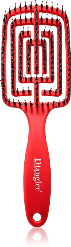 Dtangler Dry Blow, Glow And Go Square Blow Drying Brush Scarlet Red