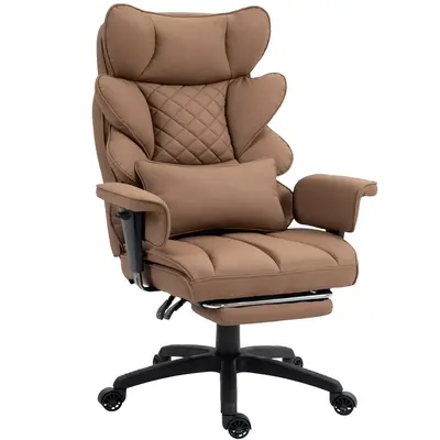 Dowinx Big and Tall Office Chair,High-Back Executive Gaming Chair with Pocket Spring Cushion, Adjustable Lumbar Support, Ar...