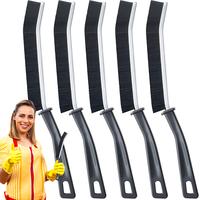 Multifunctional 5-Piece Gap Cleaning Brush with Stiff Bristles & Durable Handles for Hard-to-Reach Areas in Bathrooms Kitchen...