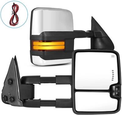 YITAMOTOR® Towing Mirrors 2003-2007 Chevy Silverado Tahoe Suburban GMC Sierra Yukon Turn Signal Light