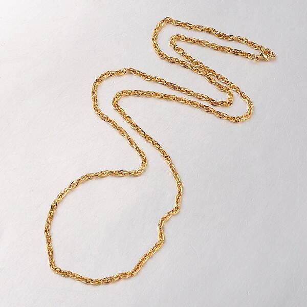 Boy's 304 Stainless Steel Long Double Link Chain Necklaces
