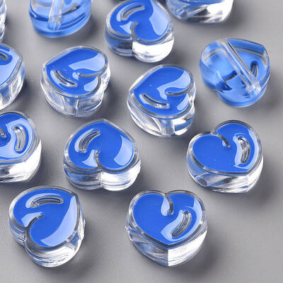 Transparent Enamel Acrylic Beads