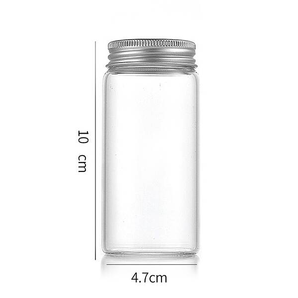Column Glass Screw Top Bead Storage Tubes