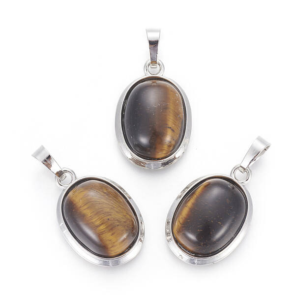Natural Tiger Eye Pendants