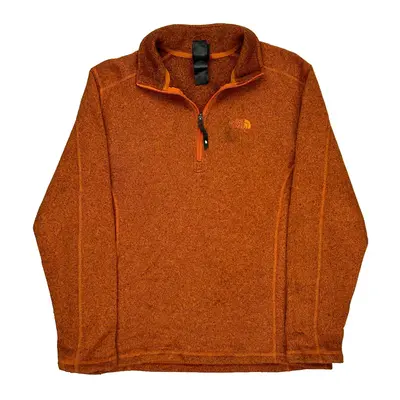 The North Face Fleece - Large Orange Polyester