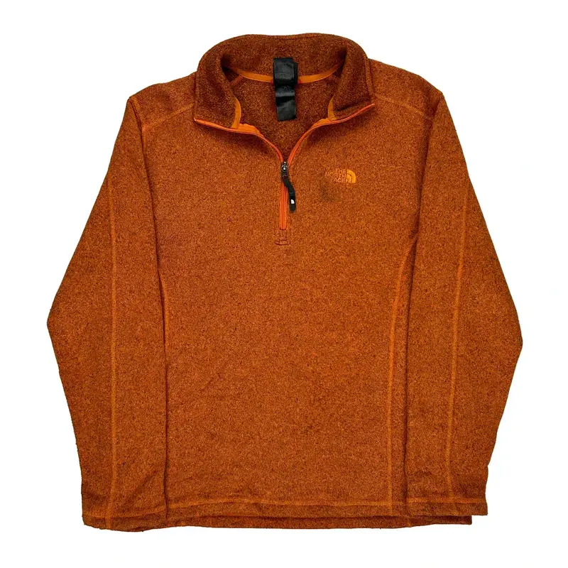 The North Face Fleece - Large Orange Polyester
