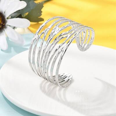 304 Stainless Steel Cuff Bangles for Women