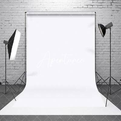 Pure White Solid Color Portrait Photo Booth Backdrop - Aperturee