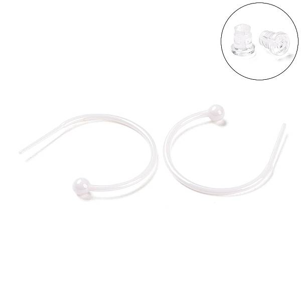 Hypoallergenic Bioceramics Zirconia Ceramic Ring Stud Earrings