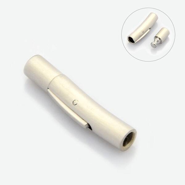 Tarnish Resistant Column 304 Stainless Steel Matte Bayonet Necklace Clasps