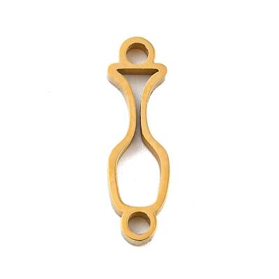 Ion Plating(IP) 304 Stainless Steel Hollow Connector Charms