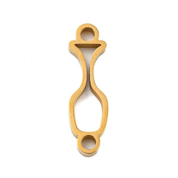 Ion Plating(IP) 304 Stainless Steel Hollow Connector Charms