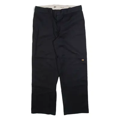 DICKIES 874 Workwear Mens Trousers Black Loose Straight W38 L32