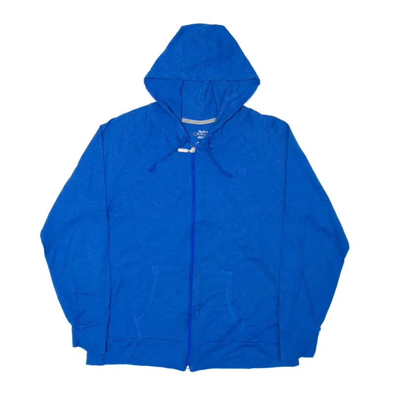 CHAMPION Play Like A Hoodie Blue Full Zip Boys XL