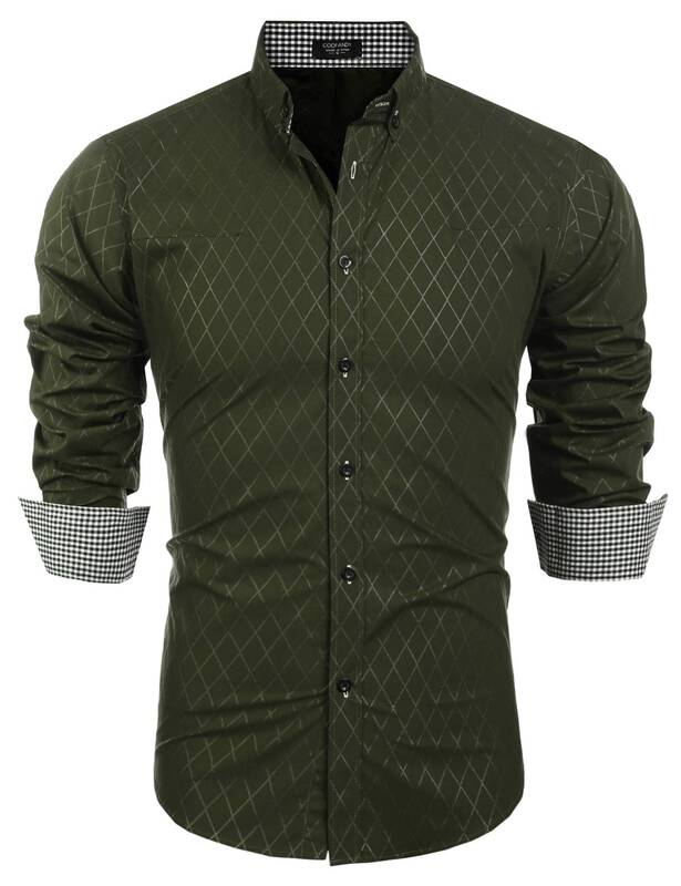 Business Dress Shirt (US Only), Army green / L