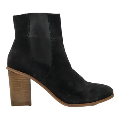 MANGO Chelsea Boots Black Leather Womens UK 6