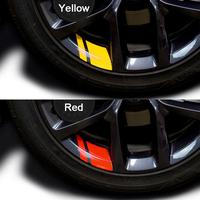 4-piece Set Reflective RV Wheel Rim Precision Cut Vinyl Stickers Pressure Activated Car Stickers Decal Decoration