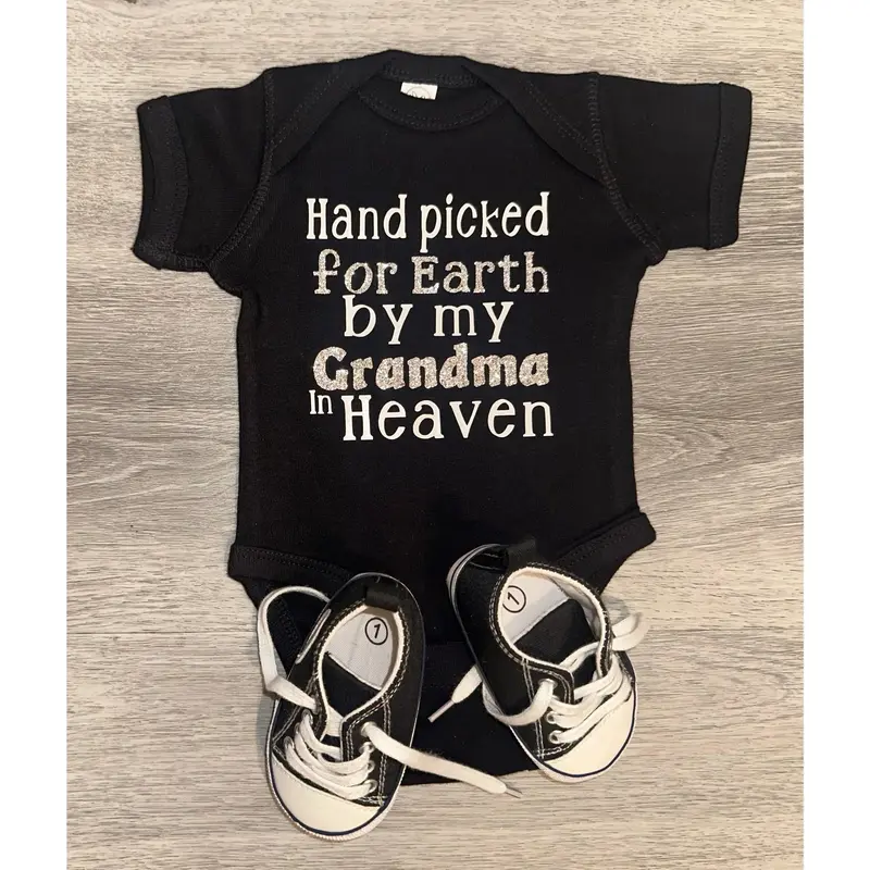 Hand Picked For Earth By My Grandma In Heaven Bodysuit