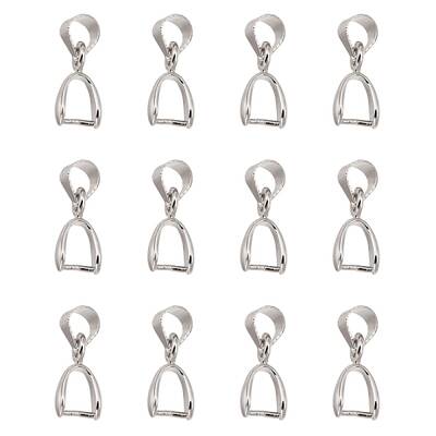 Grade AA Brass Ice Pick Pinch Bails for Pendant Making