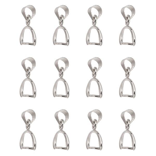 Grade AA Brass Ice Pick Pinch Bails for Pendant Making