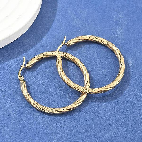 304 Stainless Steel Hoop Earrings