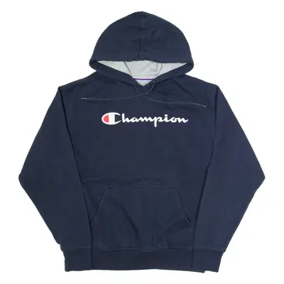 CHAMPION Mens Blue Hoodie M