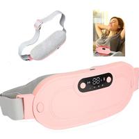 Menstrual Heating Pad Smart UterusWarmer Belt,Relief Waist Cramps Vibrating Wassager Uterus Waemer WaistMassager,Gift Pink Co...