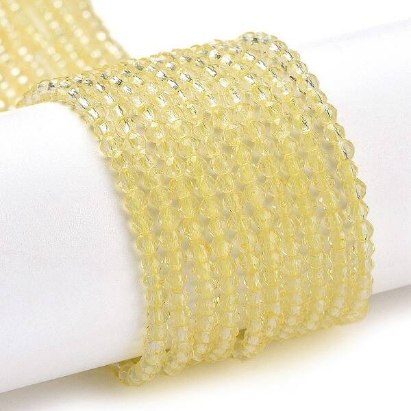 Transparent Glass Beads Strands