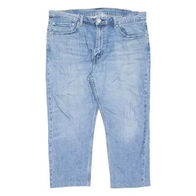 LEVI'S 502 Jeans Mens Blue Regular Tapered Stone Wash W38 L24