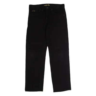 LEE Mens Jeans Black Regular Straight W33 L30