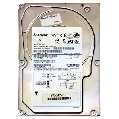 291244-001 HP 36.4GB Ultra-320 SCSI 10000 3.5-inch Hard Drive