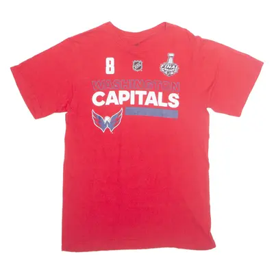 ADIDAS Washington Capitals Mens T-Shirt Red USA S