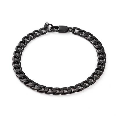 Men's 304 Stainless Steel Cuban Link Chain Bracelets