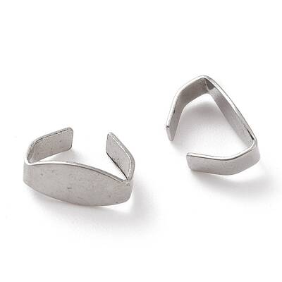 Non-Tarnish 201 Stainless Steel Snap on Bails