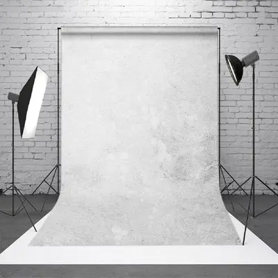 Aperturee Messy White Grey Abstract Pattern Photo Backdrop | Photography Studio Background | Photo Booth Background | Wall Ba...