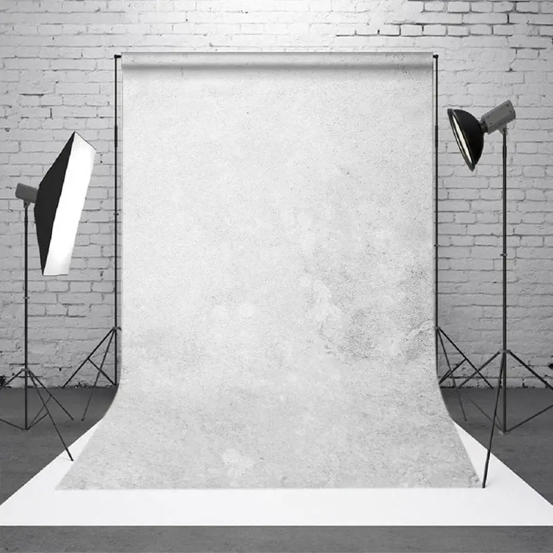 Aperturee Messy White Grey Abstract Pattern Photo Backdrop | Photography Studio Background | Photo Booth Background | Wall Ba...