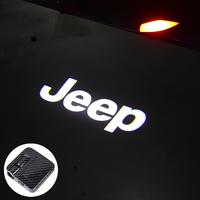2PCS New Universal Door Welcome Lights LED Logo Projector For Jeep LOGO Welcome Lamp Auto Accessories Decor