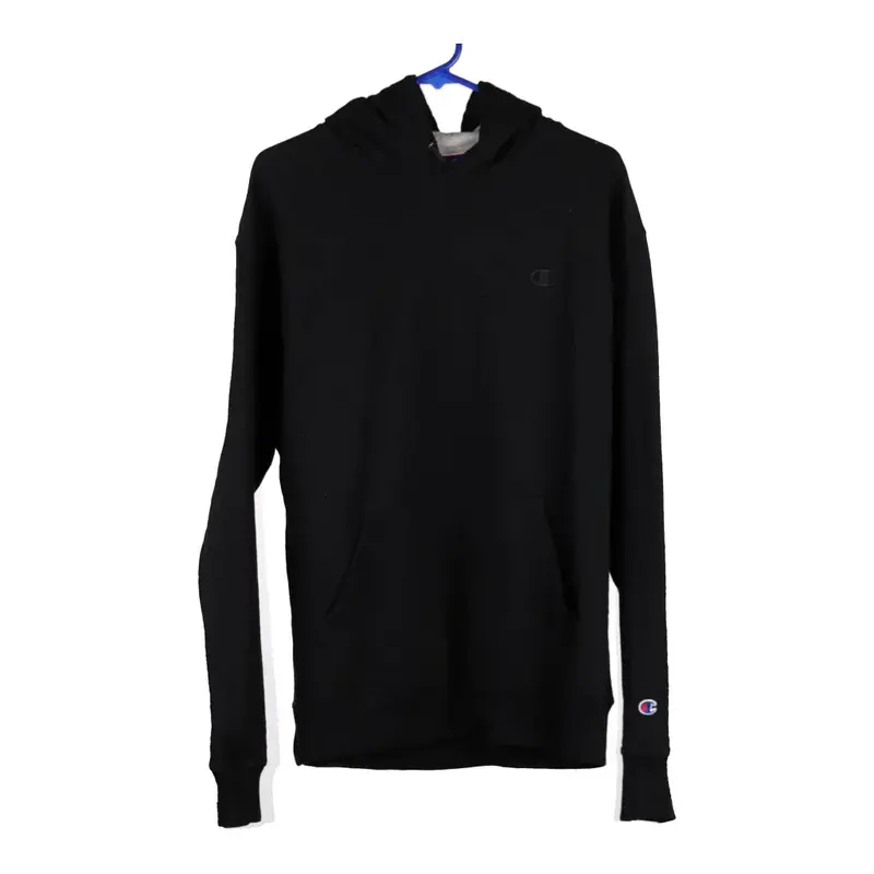 Champion Hoodie - Large Black Cotton Blend