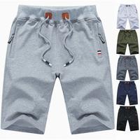 Men's Casual Pants Sweatpants Stretch Elastic Belt Zipper Pocket Shorts sweat  shorts Stylish
