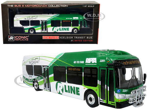 New Flyer Xcelsior Charge NG Electric Transit Bus RIPTA (Rhode Island Public Transit Authority) \